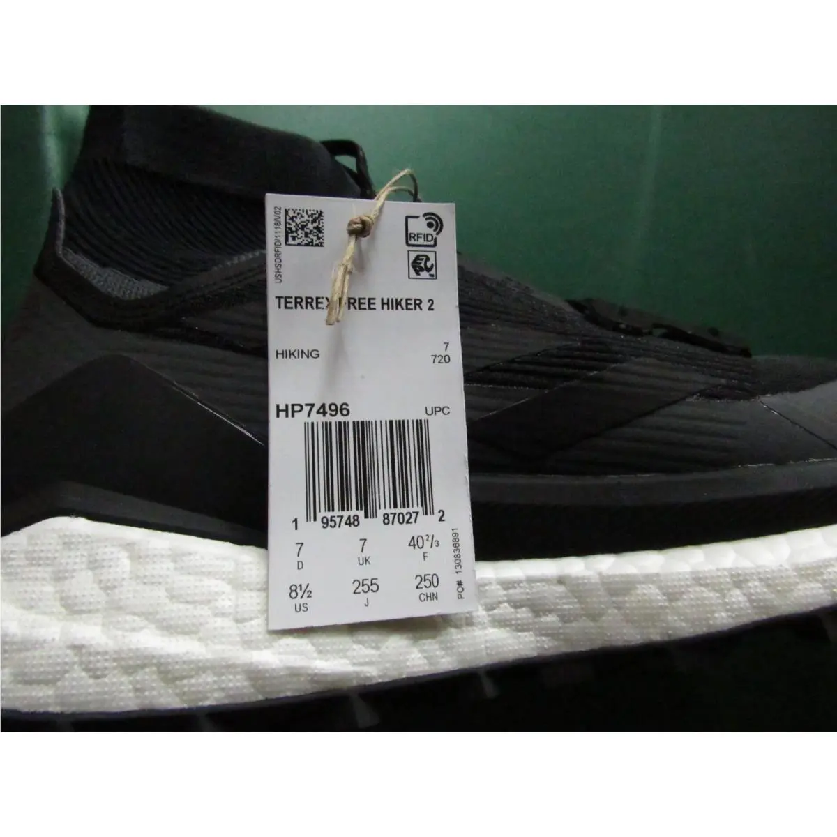Adidas shoes - adidas TERREX Free Hiker - TERREX Free Hiker - HP7496 - Black (UPC: 195748870272) 8