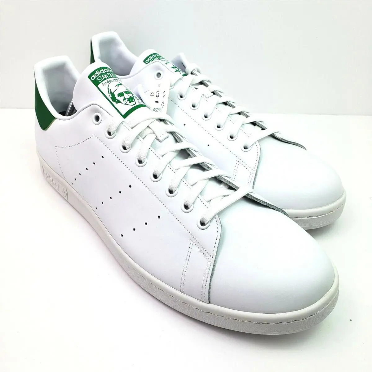 Adidas Originals Stan Smith Mens Size 19 White Green Fairway Sneaker Shoes M2032
