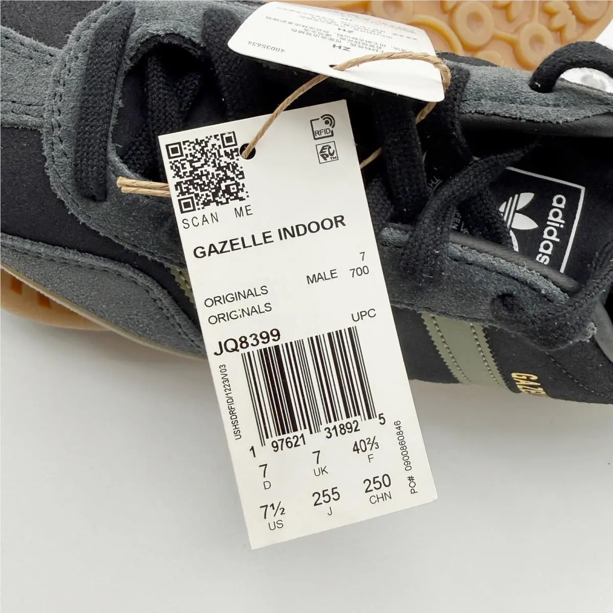 Adidas shoes - adidas Gazelle Indoor - Gazelle Indoor - JQ8399 - Black (UPC: 197621318994) 1