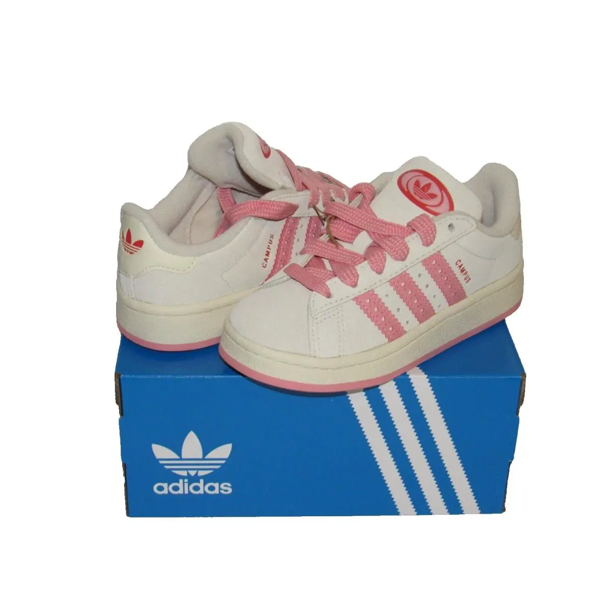 Adidas shoes - Adidas Campus - Campus - White/Pink (UPC: 197613332328) 0
