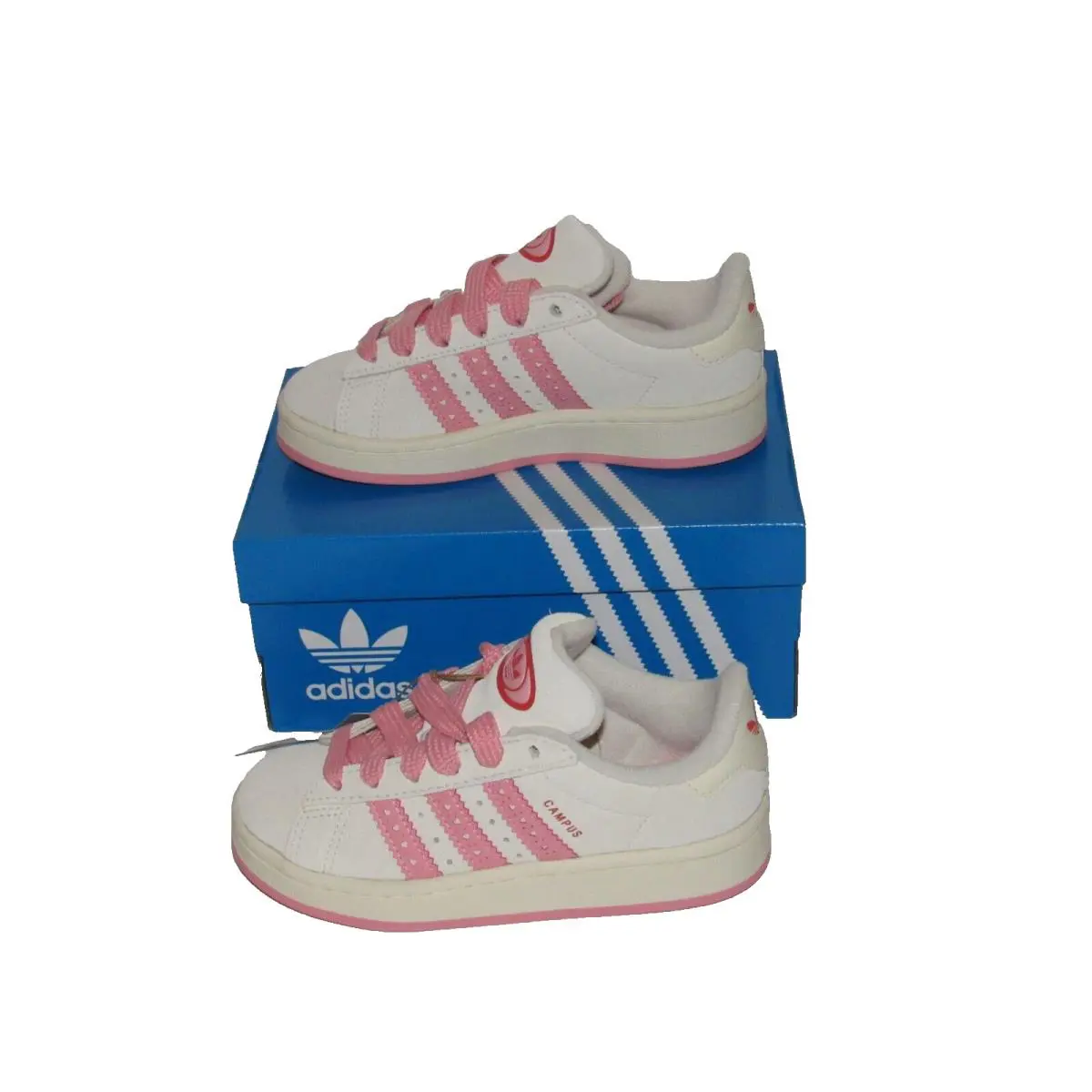 Adidas shoes - adidas Campus - Campus - White/Pink (UPC: 197613332328) 2