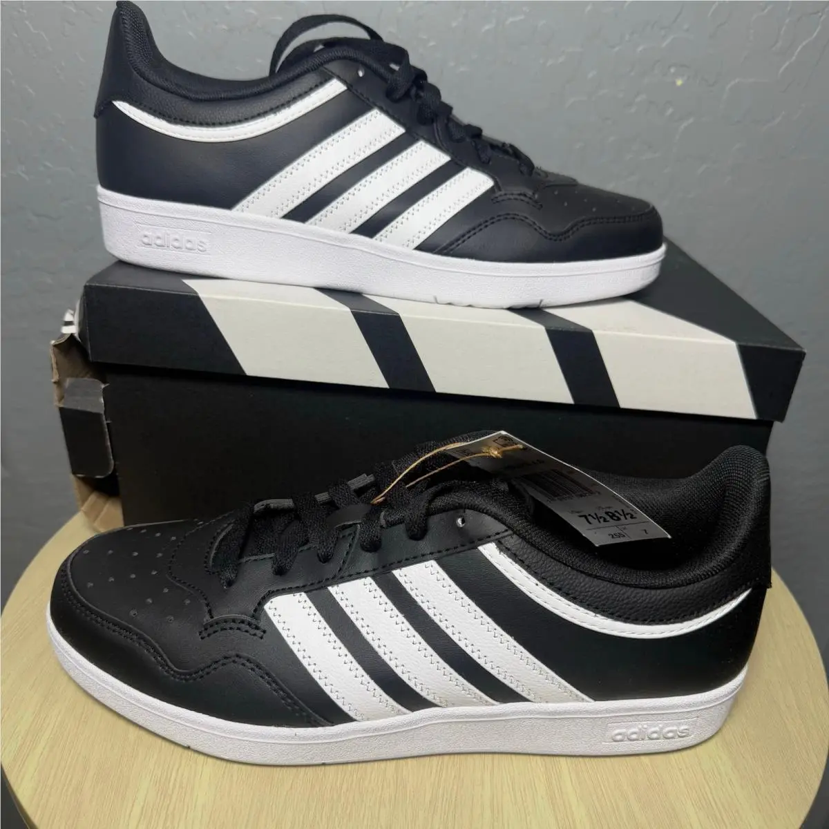 Adidas Hoops 4.0 Black/white Unisex US Men 7.5 - Wmn 8.5