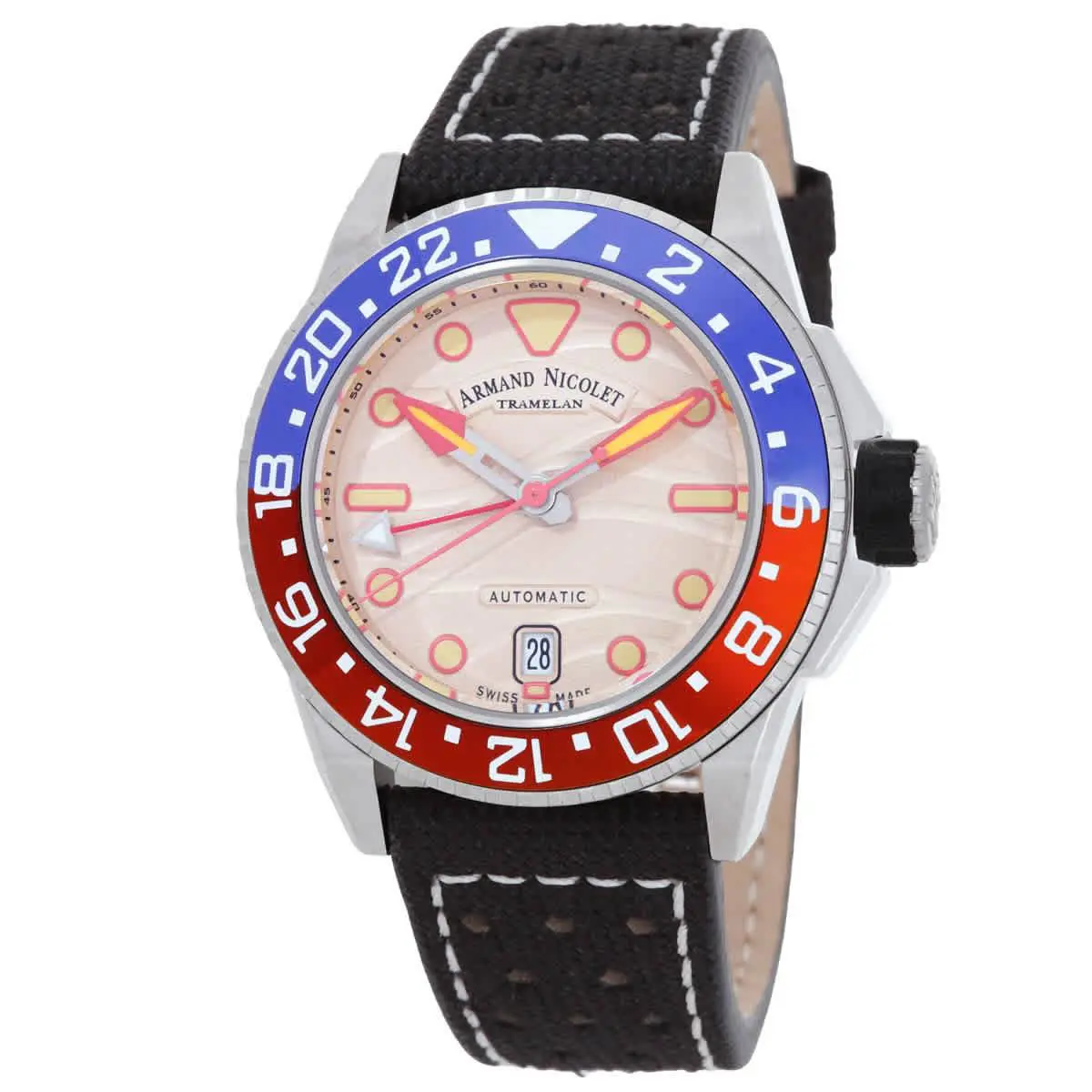 Armand Nicolet Jsh Gmt Automatic Men`s Watch A487RGN-KO-P0640NC8