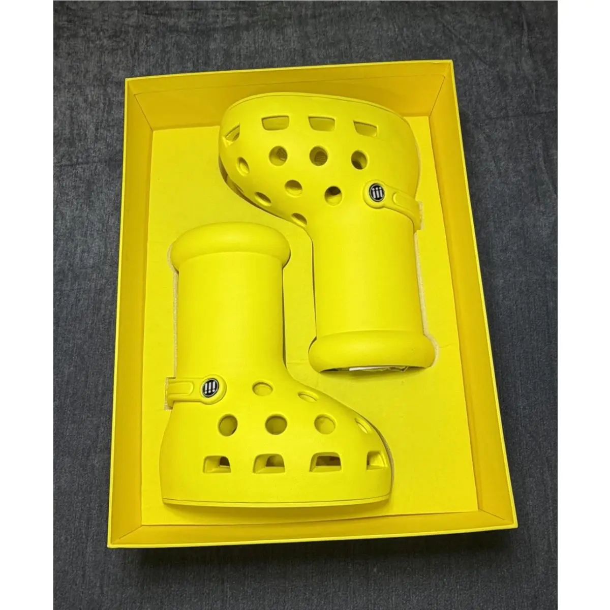 Mschf X Crocs Big Yellow Boots Crocs Size 10
