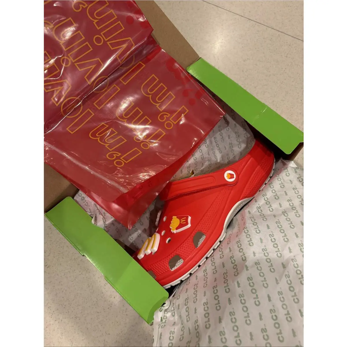 Mcdonald`s Crocs Mcdxcrocs Classic Clogs Size 10