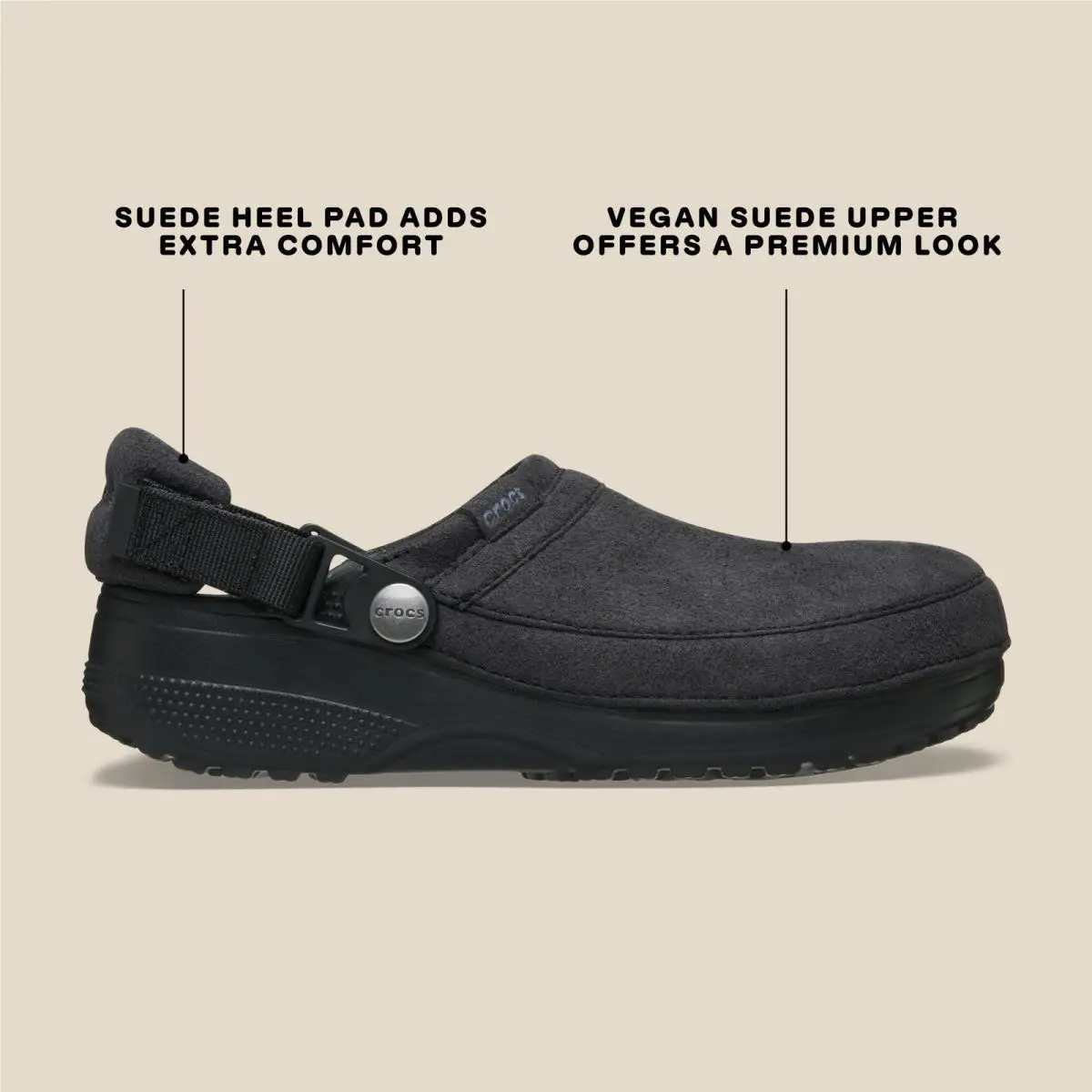 Crocs shoes - 211930-001 - 211930-001 - Black Suede (UPC: 198445345197) 4
