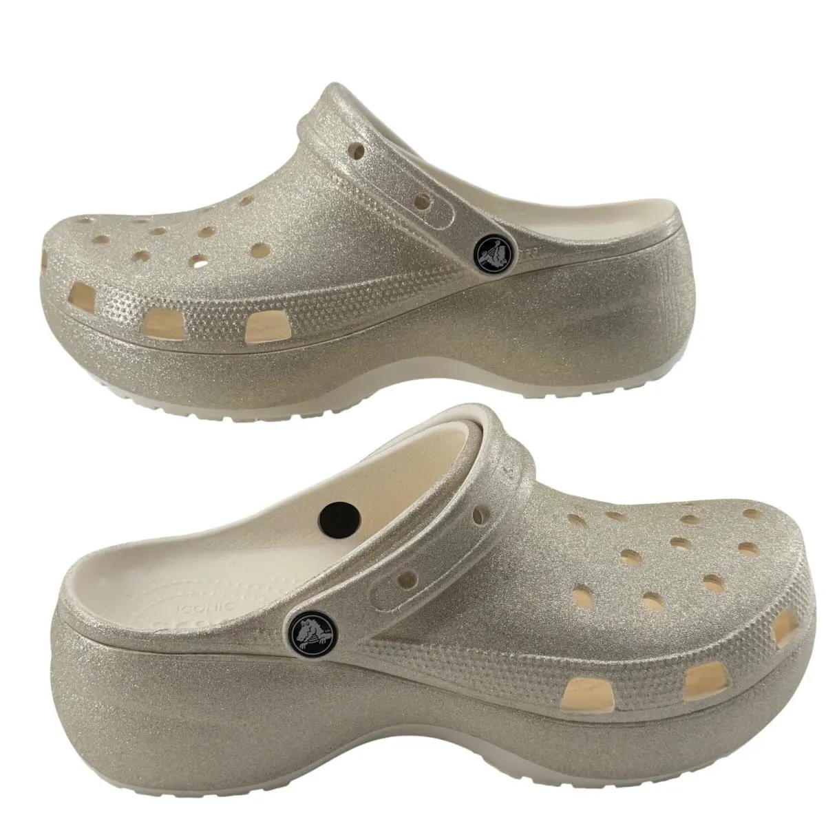 Crocs shoes - Classic Platform Glitter Clog - Classic Platform Glitter Clog - Gold 1
