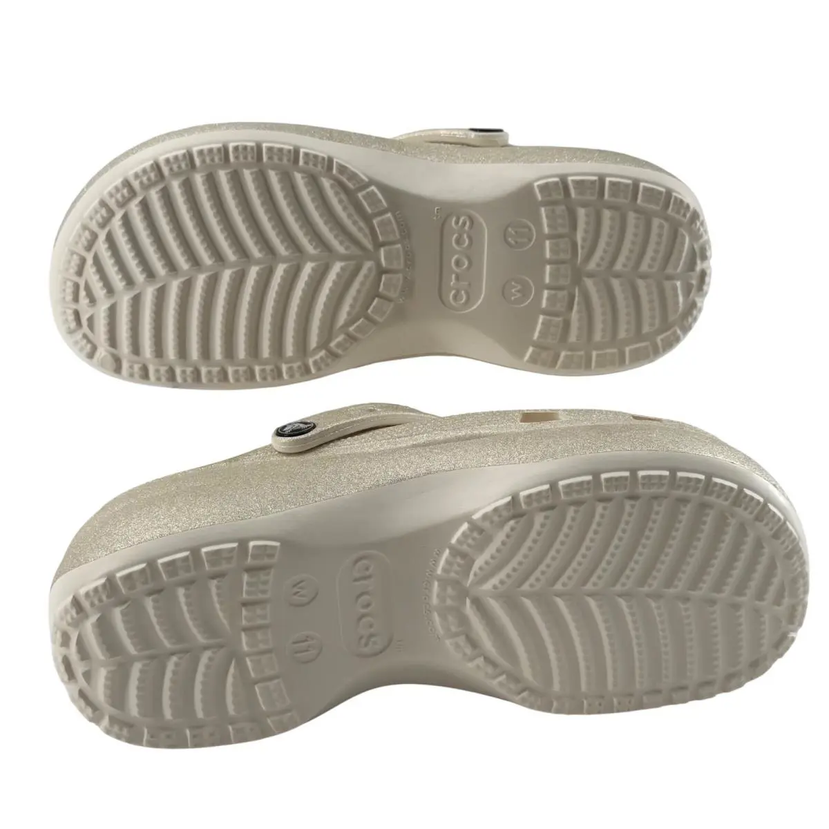 Crocs shoes - Classic Platform Glitter Clog - Classic Platform Glitter Clog - Gold 2