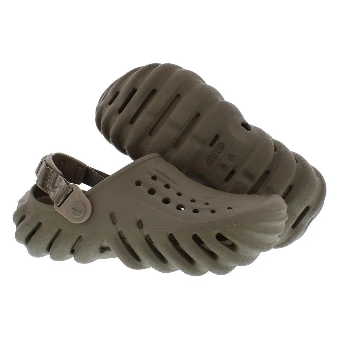 Crocs Echo Clog PS Girls Shoes Size 5 Color: Brown