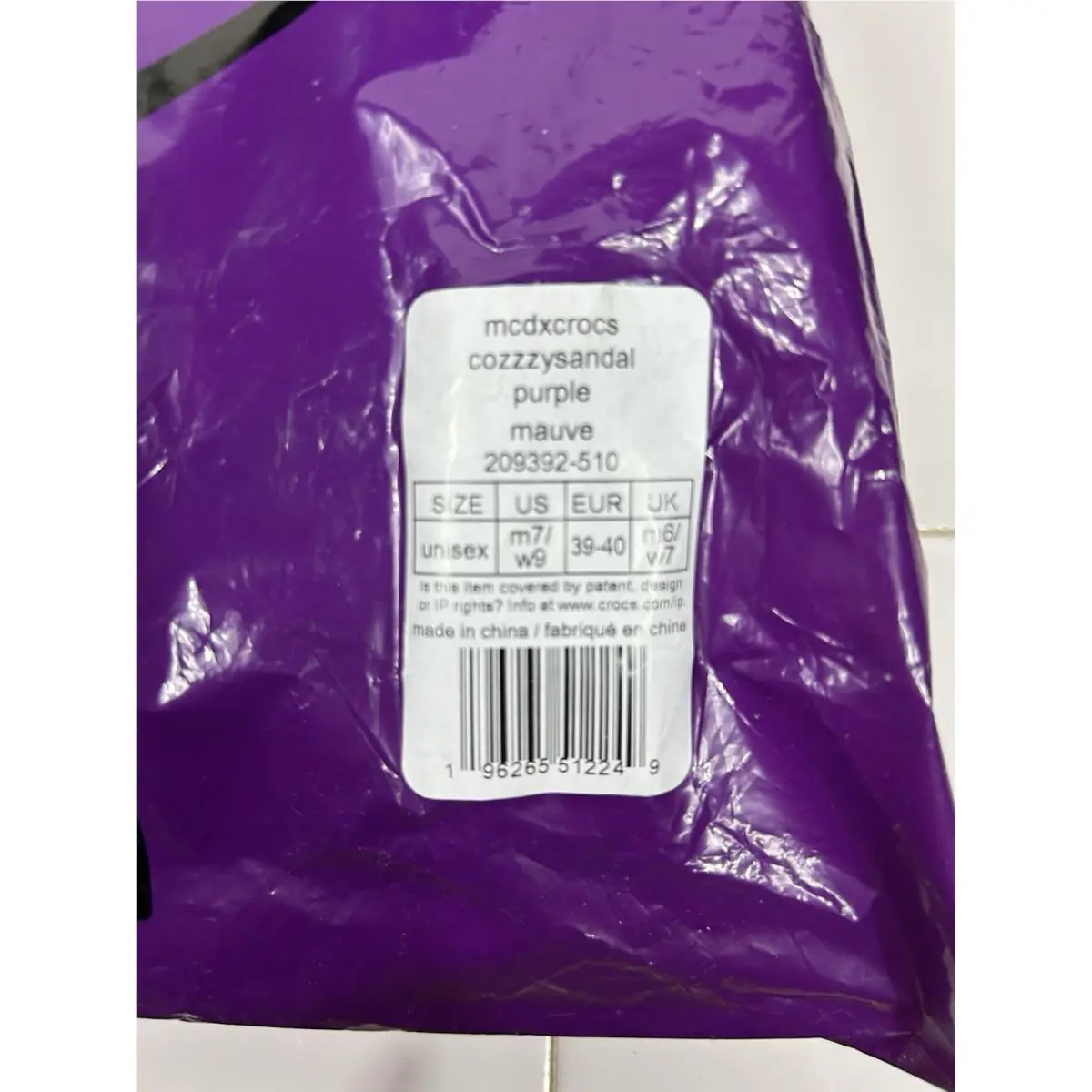 Crocs shoes - Purple (UPC: 192825701481) 4