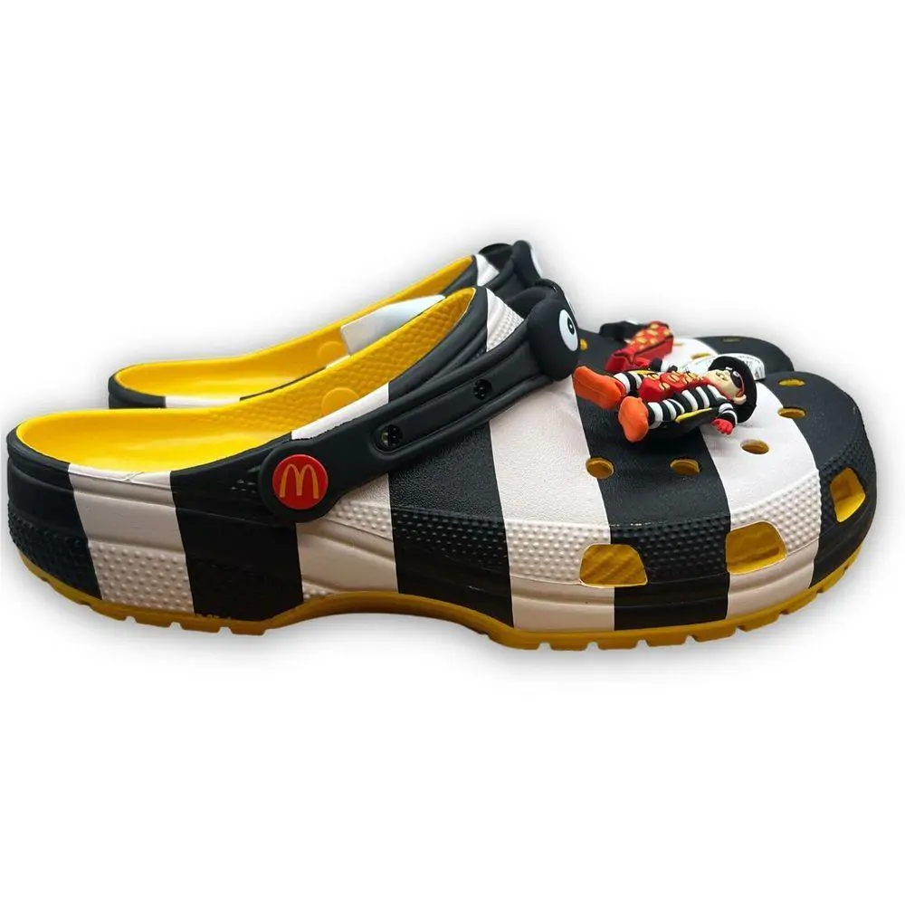 Crocs shoes - crocs hamburglar - hamburglar - Black, White (UPC: 196265512386) 0