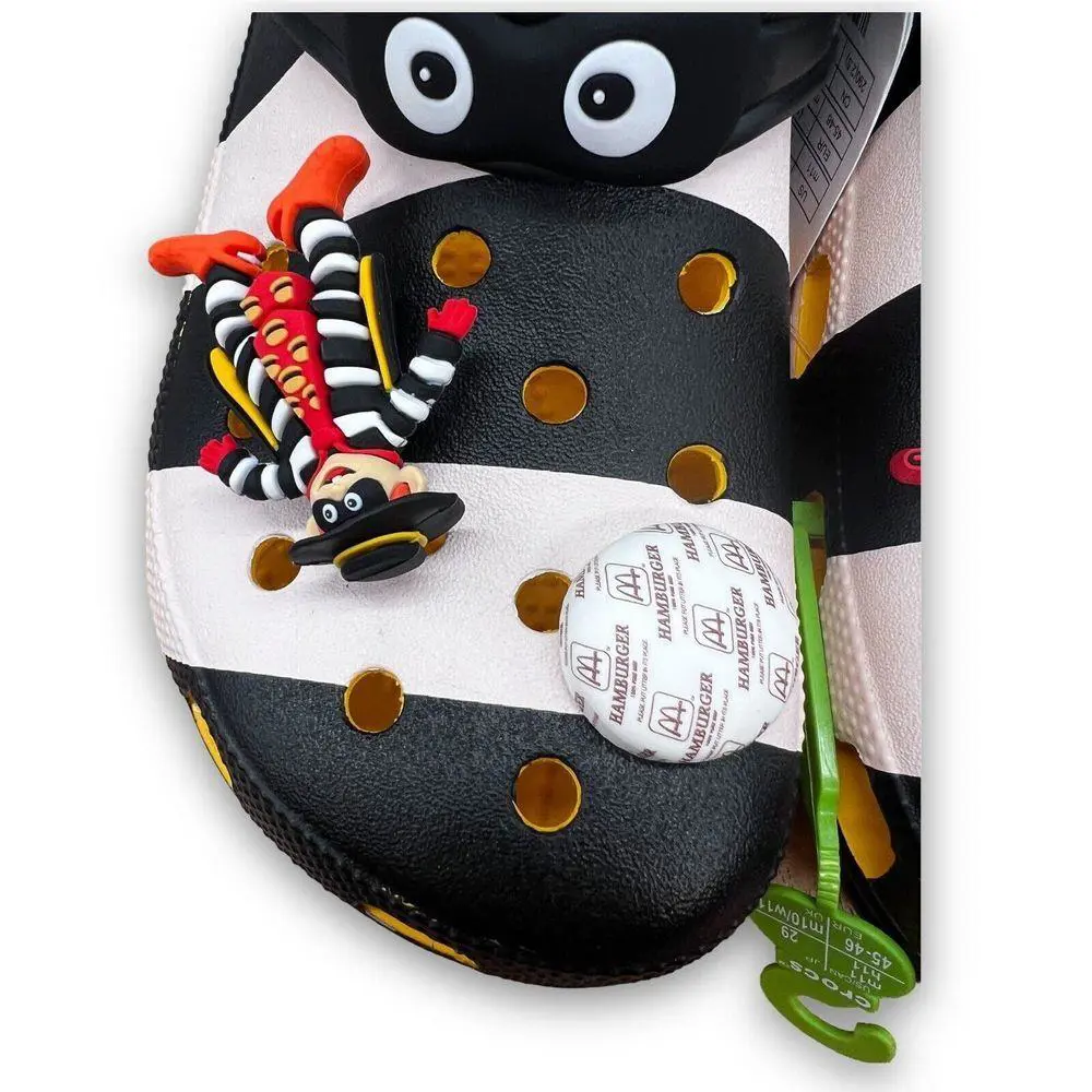 Crocs shoes - crocs hamburglar - hamburglar - Black, White (UPC: 196265512386) 1