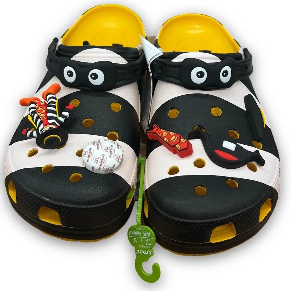 Crocs shoes - crocs hamburglar - hamburglar - Black, White (UPC: 196265512386) 2