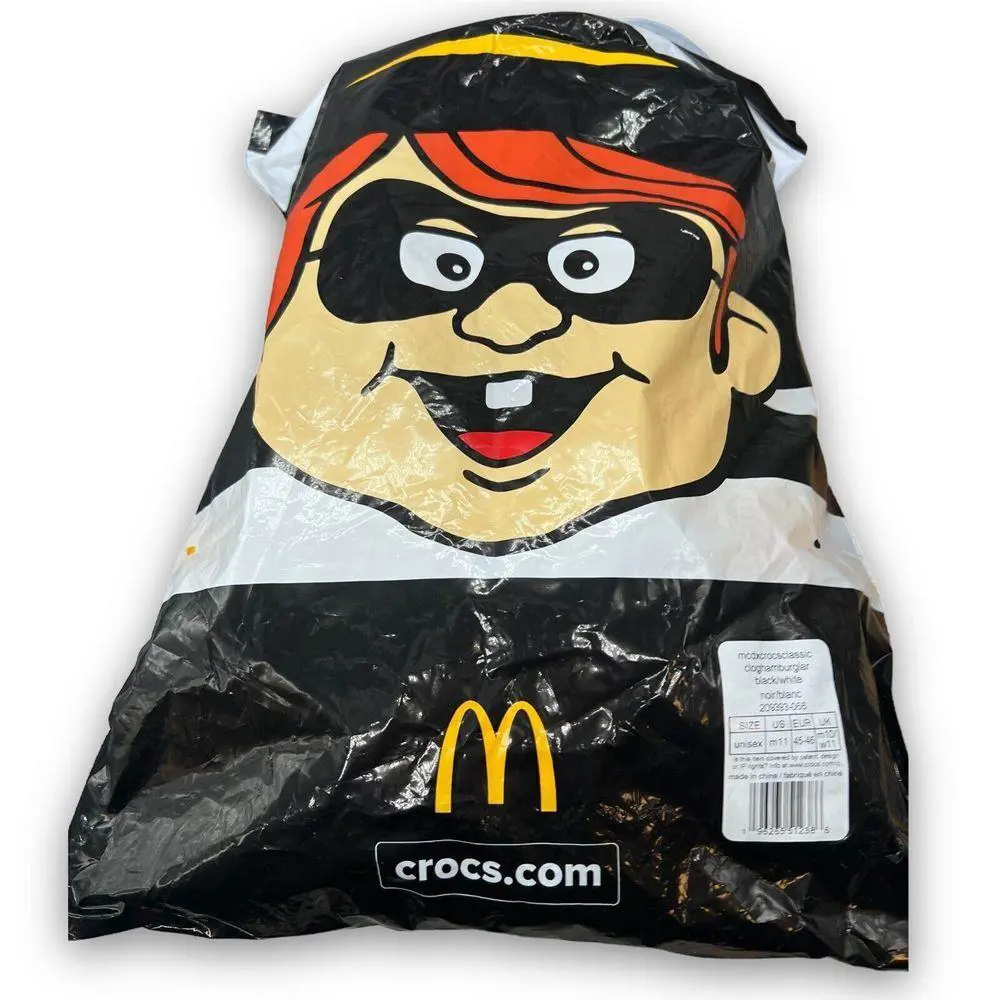 Crocs shoes - crocs hamburglar - hamburglar - Black, White (UPC: 196265512386) 3