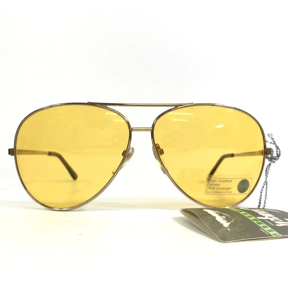 Vintage  Sunglasses Mens Aviator 5029M Kilimanjaro Yellow Photochromic by Serengeti