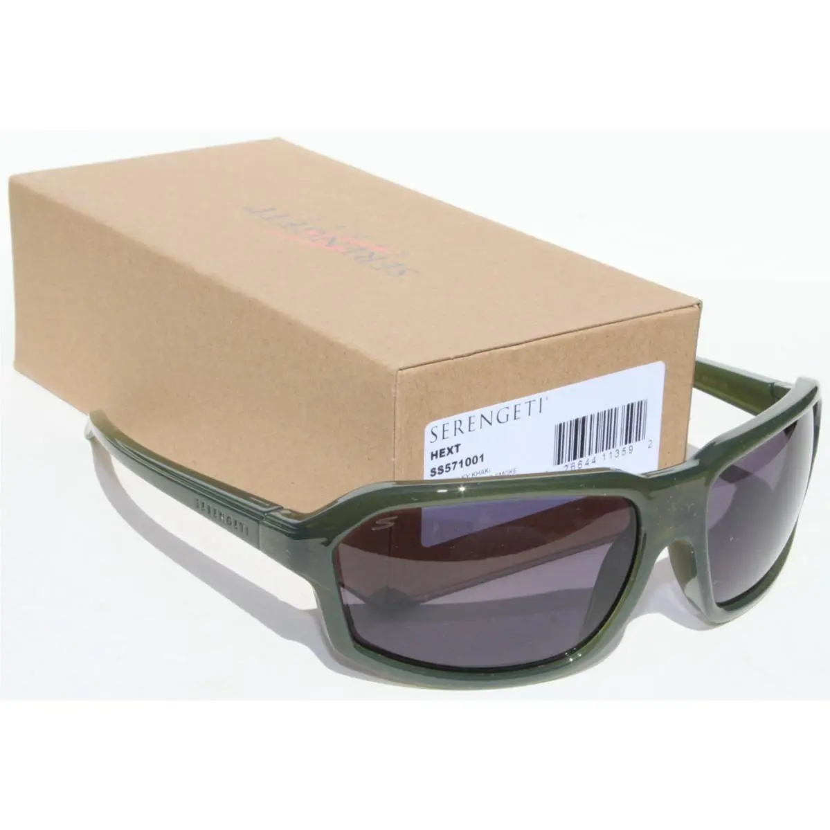 Hext Polarized Sunglasses Milky Khaki/saturn Smoke SS571001 Italy by Serengeti