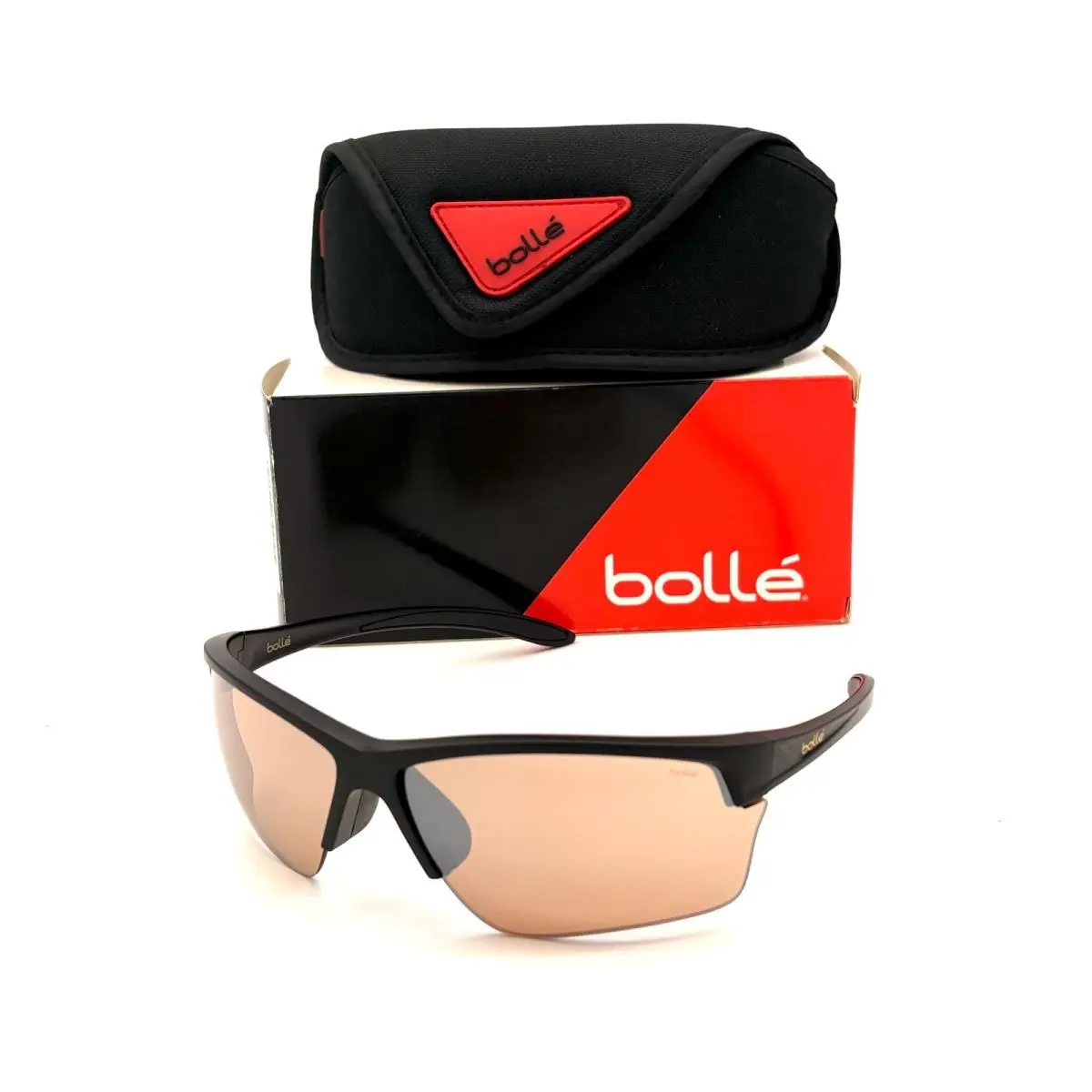 Bolle Flash Matte Black / Gold Modulator 70mm Sunglasses