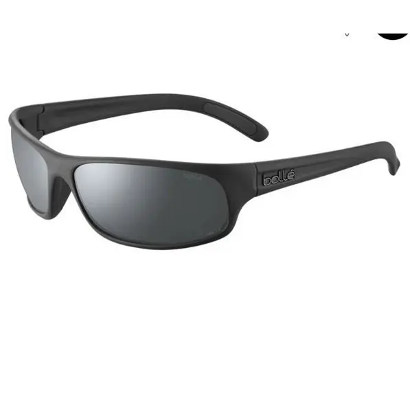 Bollé Anaconda Matte Black Volt+gun Sunglasses BS027002 - Frame: Matte Black, Lens: Volt+ Gun Mirror Polarized