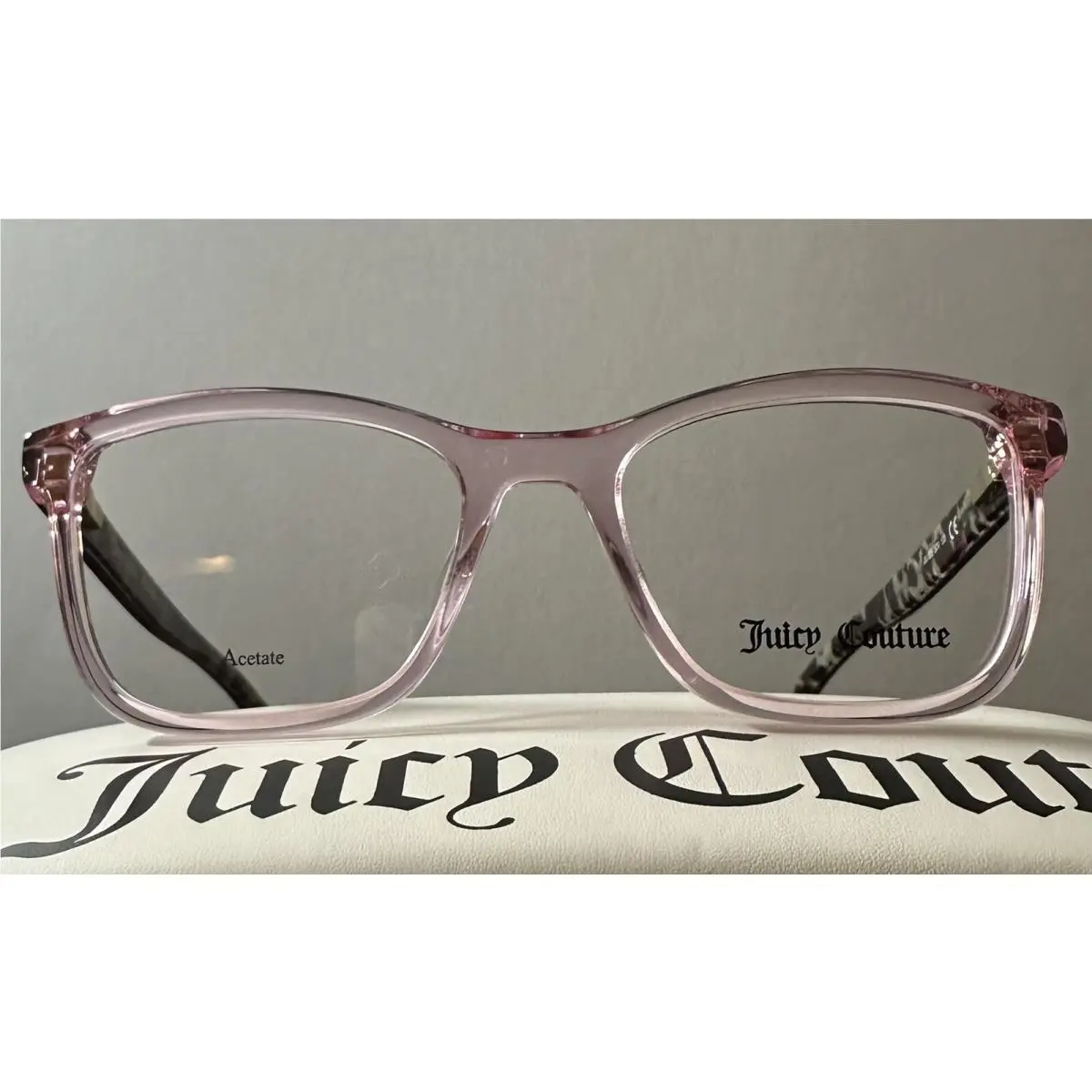 Juicy Couture Eyeglass Frames Case Model JU 305 3DV Crystal Pink