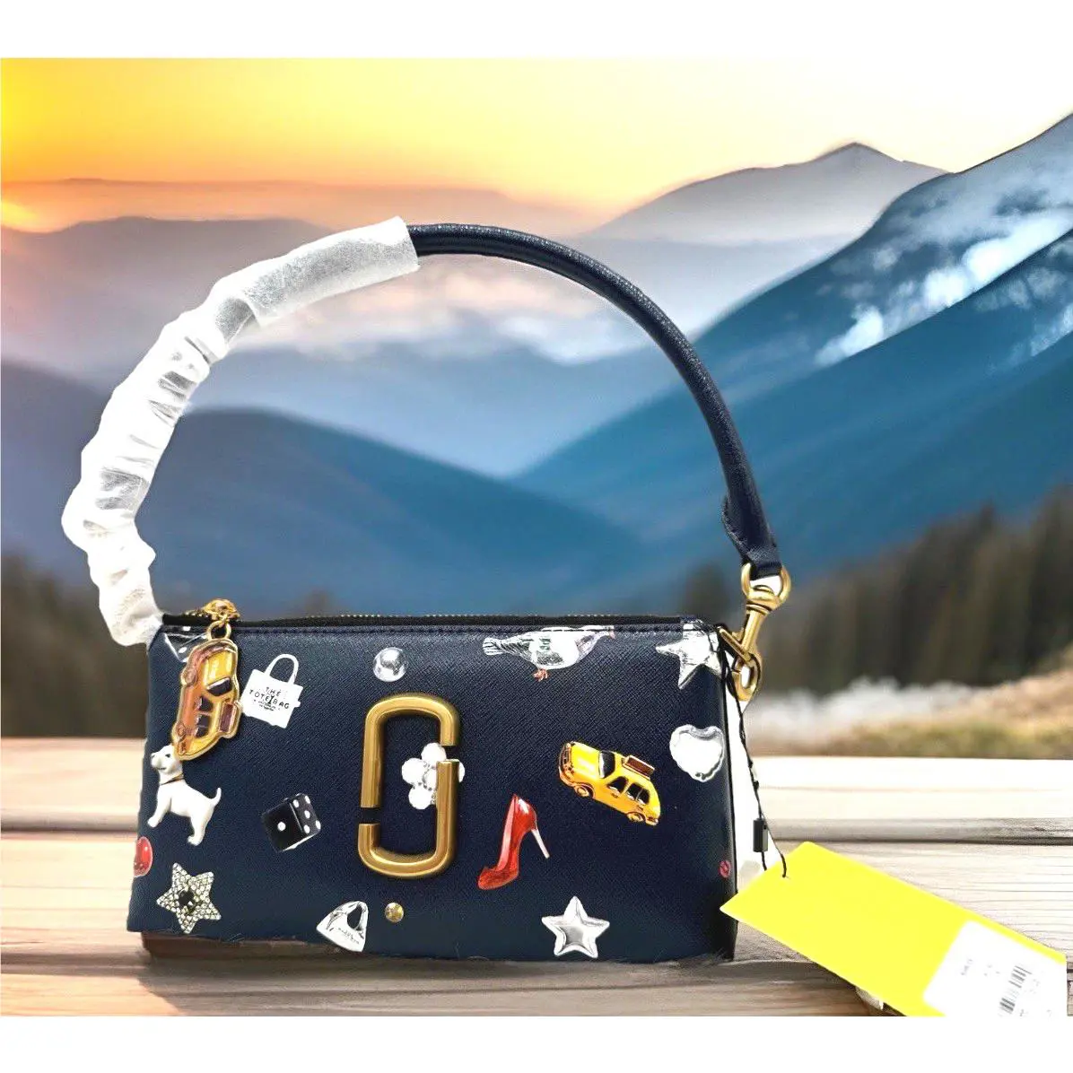 Marc Jacobs The Trinket Snapshot Convertible Shoulder Bag In Navy