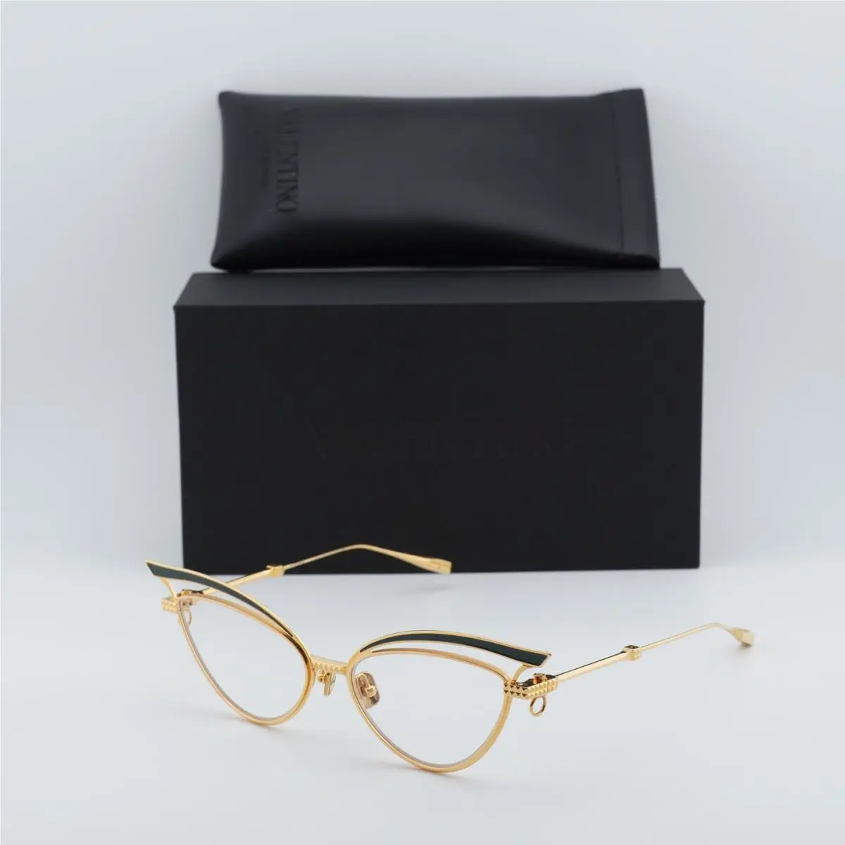Valentino V-glassline VLX-118E-CH Gold Green 55mm Eyeglasses
