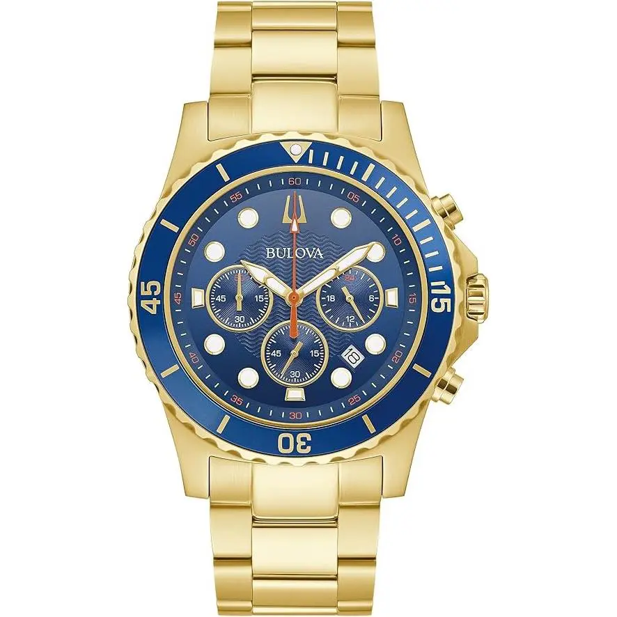 Bulova Marine Star Chronograph Quartz Men`s Watch 98B377