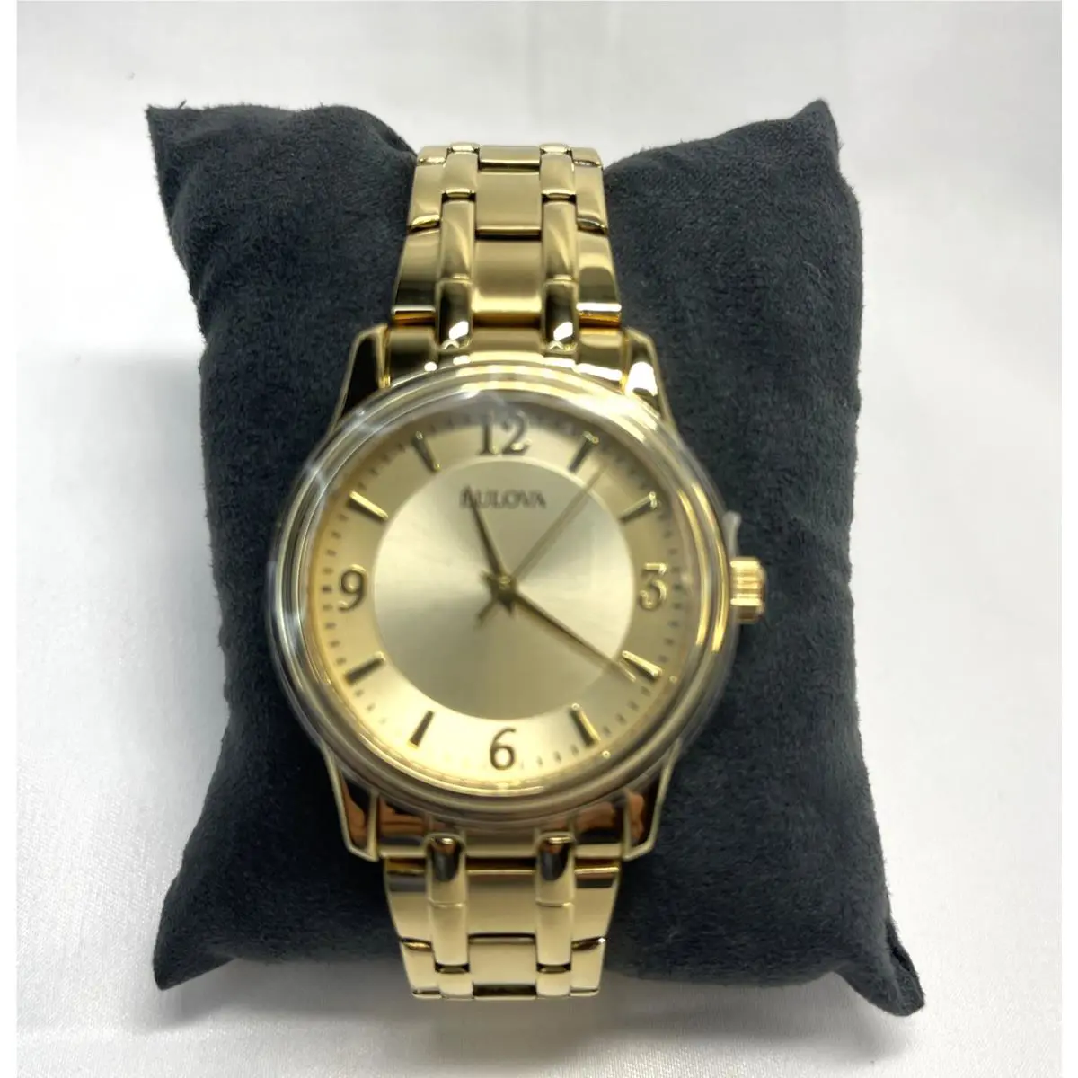 Bulova 97A120 Men`s Classic Corporate Collection Gold Dial Watch Bracelet