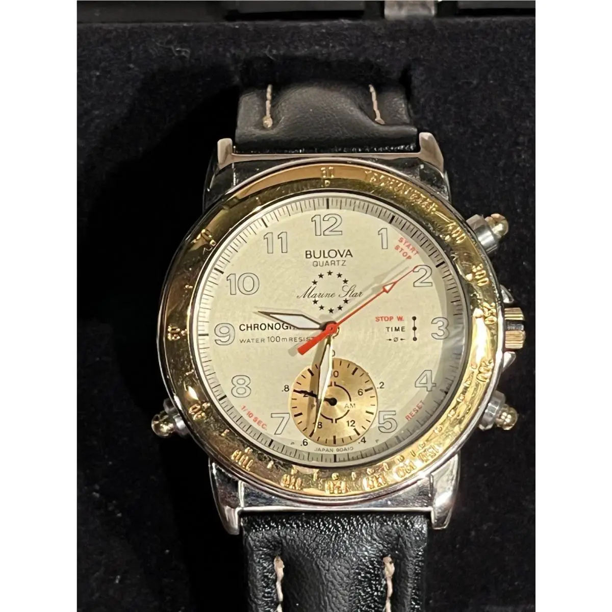 Bulova Marine Star Chronograph Quartz Wristwatch w/ Box Instructions