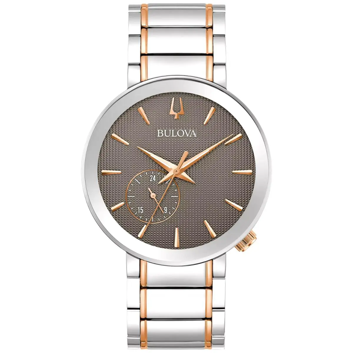 Bulova 98A309 Latin Grammy Collection Futuro Two-tone Stainless Men`s Watch 42mm