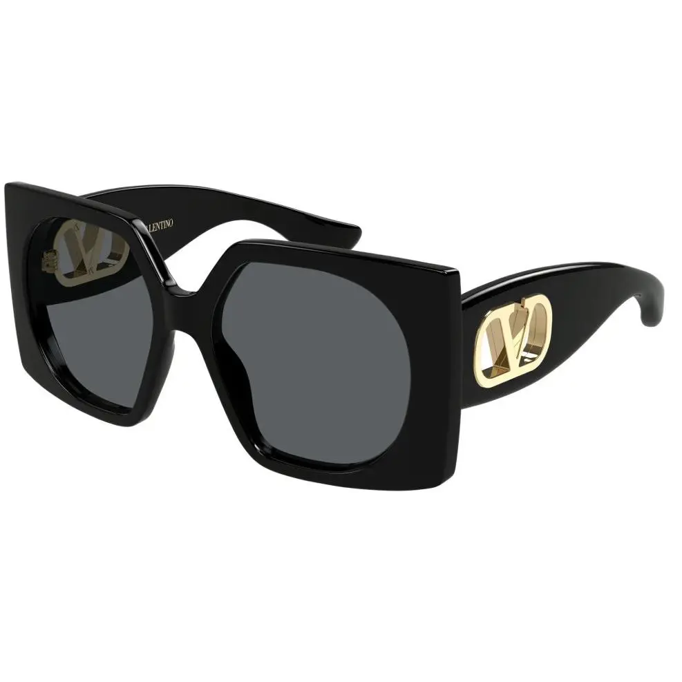 Valentino VG0002S 001 Black Gloss Sunglasses 55-18-140