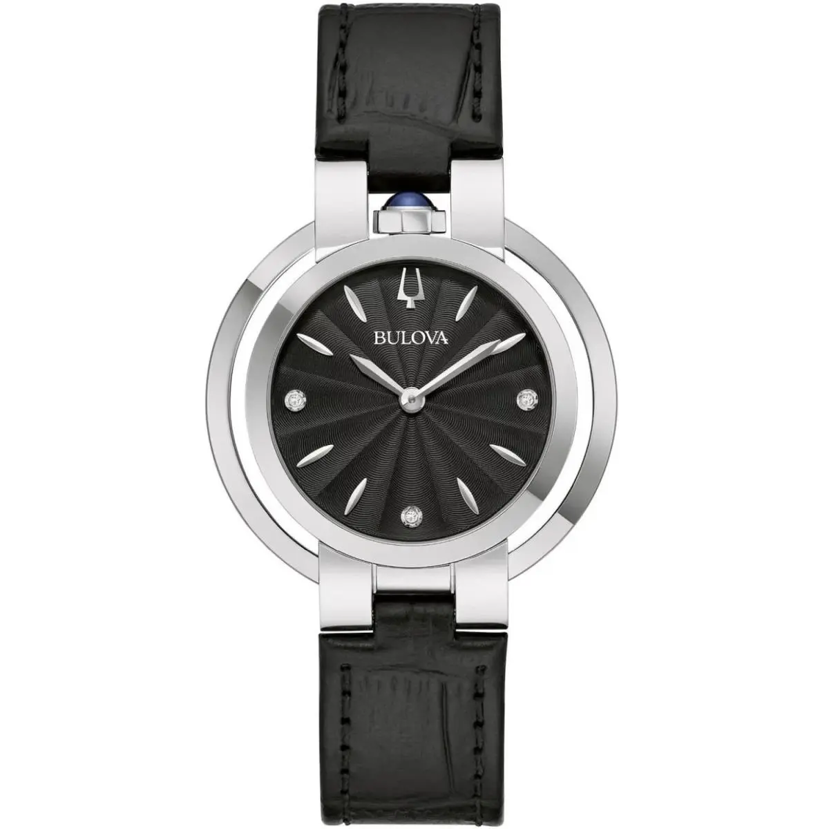 96P238 Women`s Rubaiyat Black Dial Quartz Watch by Bulova