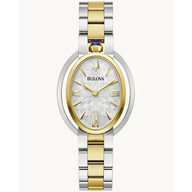 Bulova Rubaiyat Silver-tone Dial Two-tone Case Women`s Watch 98L320