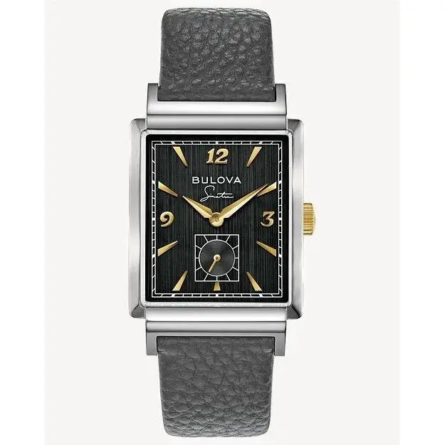 Bulova 98A261 Frank Sinatra Collection My Way Leather Strap Men`s Watch