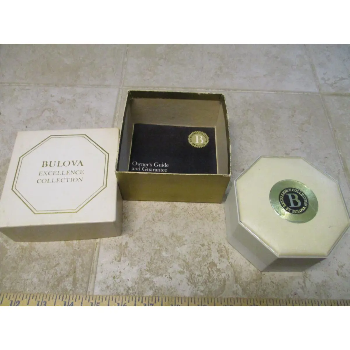 Vintage Bulova Excellence Collection 10K Rolled Gold Plated Watch Works 1974