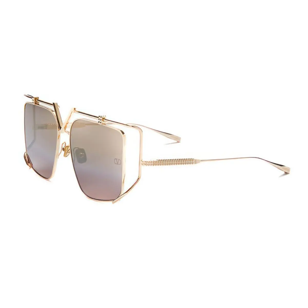 Valentino VLS-116 Light Gray Square Sunglasses