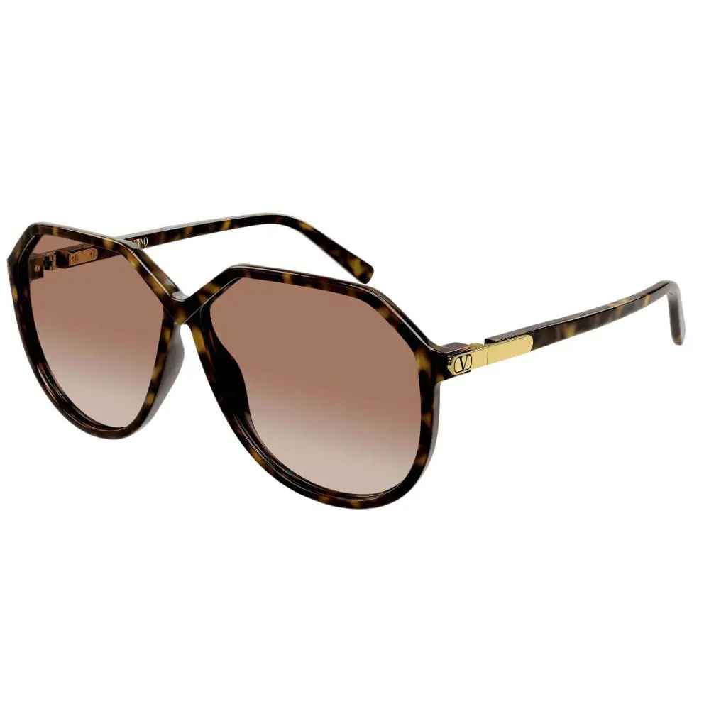 Valentino VG0026S 002 Black Gloss Havana Polish Sunglasses 61-10-140