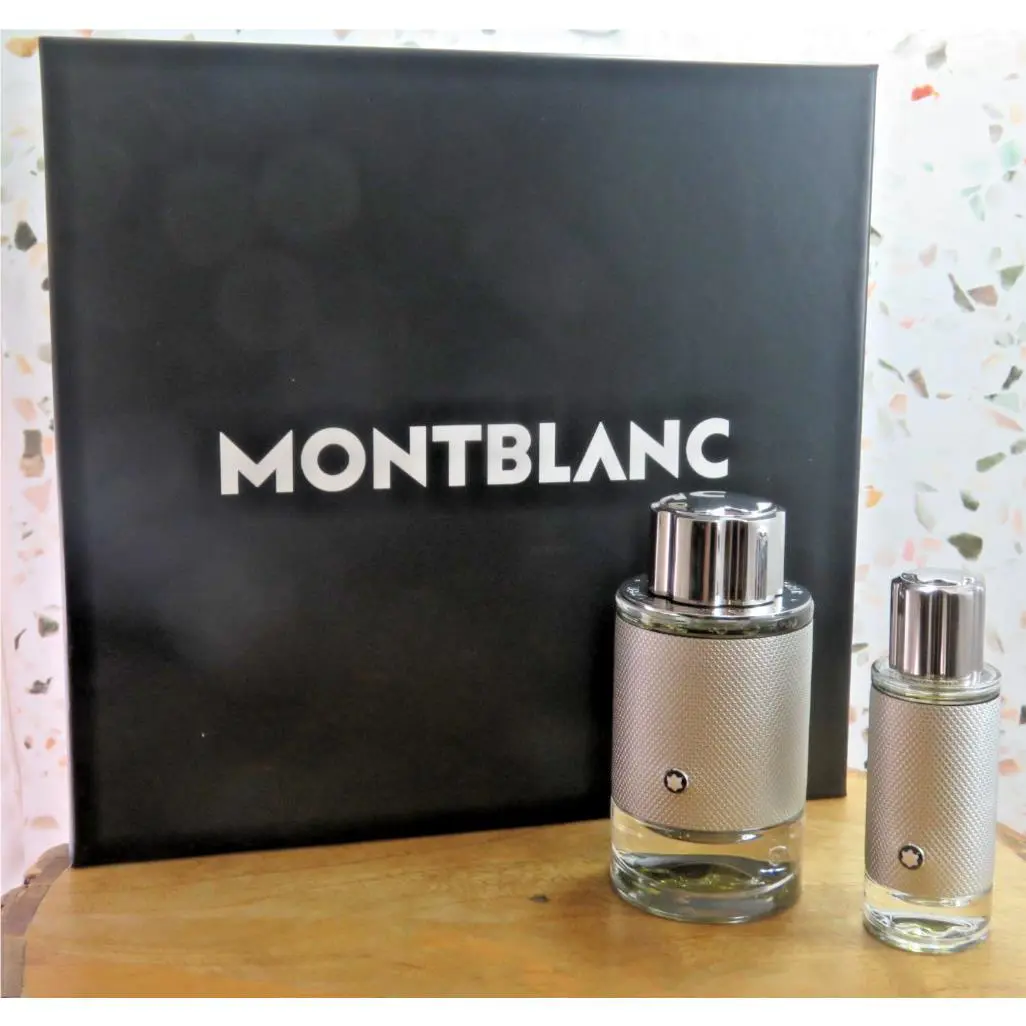 Montblanc Explorer Platinum Pour Homme Edp Gift Set 3.3 oz./1 oz Travel Size