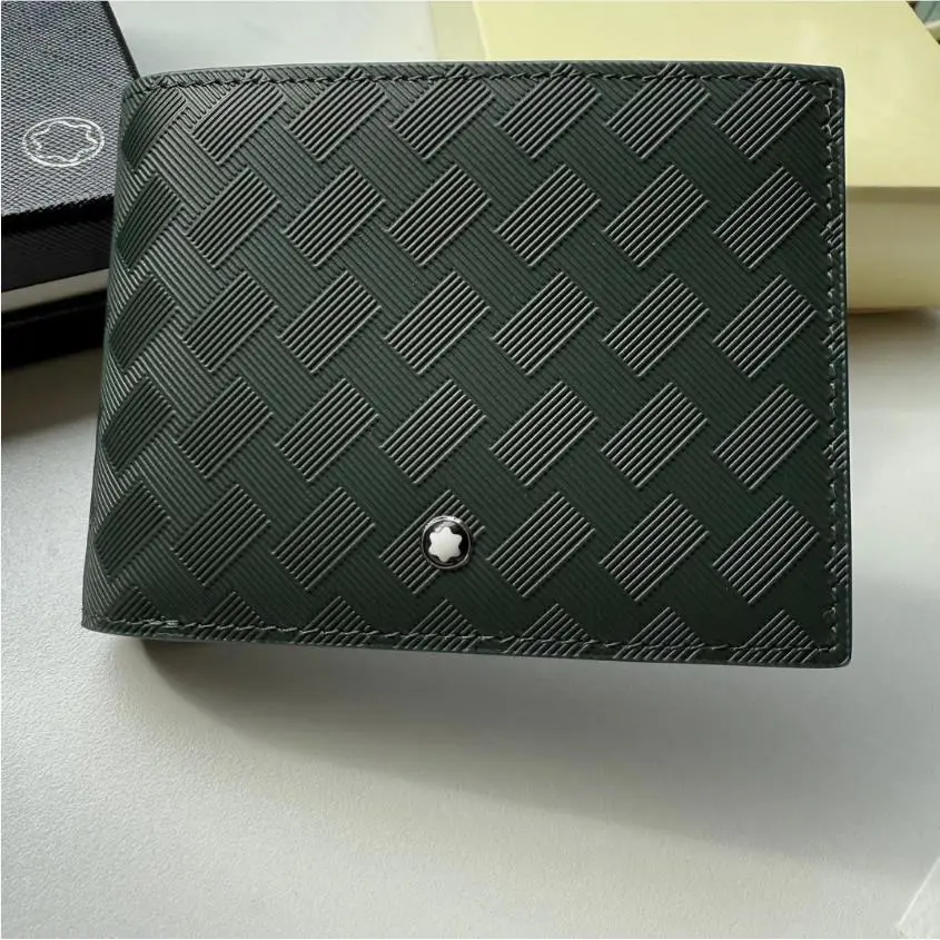 Montblanc Extreme 3.0 Green Leather Wallet Men`s Luxury Bifold Card Holder