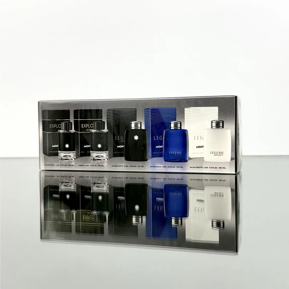 5pc Montblanc Set Explorer-explorer Extreme-legend-legend Blue-legend Spirit