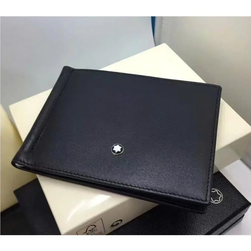 Montblanc 6CC Black Leather Wallet Clip Meisterstuck - Box Gift 2026