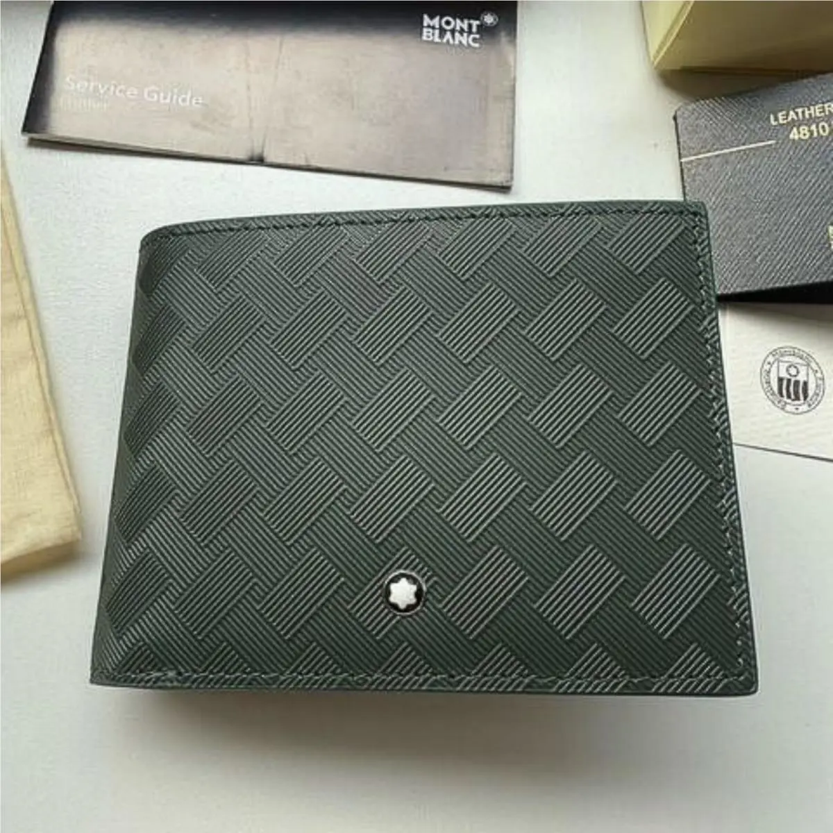 Montblanc Extreme 3.0 Wallet 6CC British Green Leather Full Box