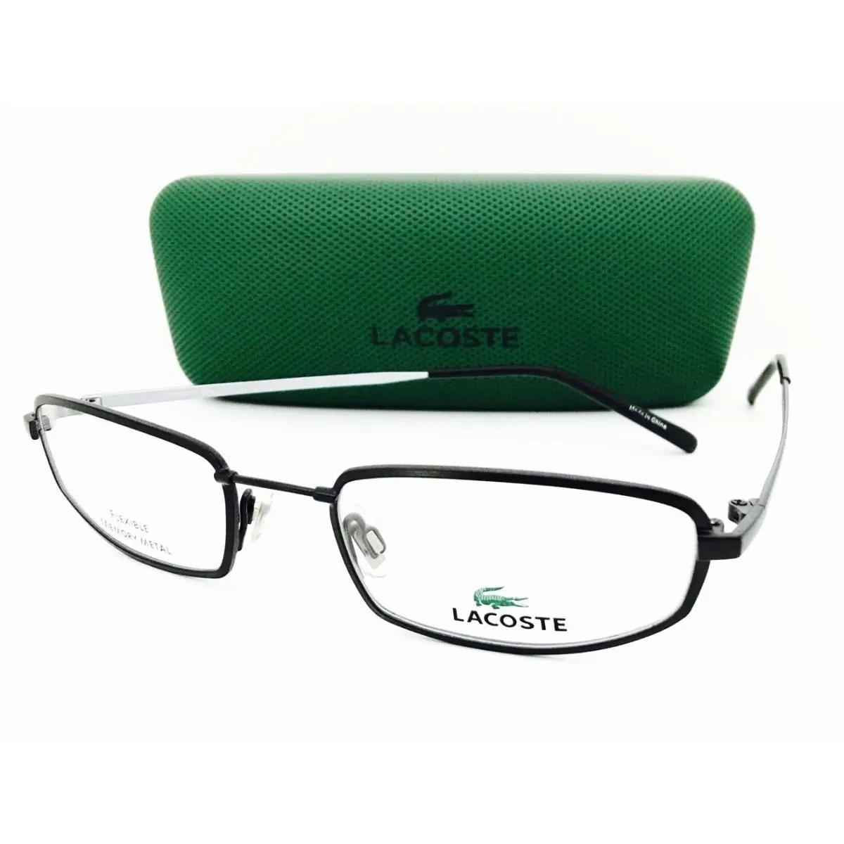 Lacoste Flexible Eyeglasses LA 12020 Black 50•19•140 with Case