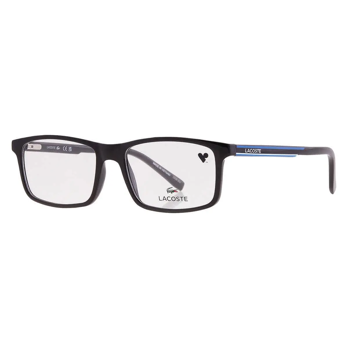 Lacoste Demo Rectangular Unisex Eyeglasses L2858 N 001 54 L2858 N 001 54