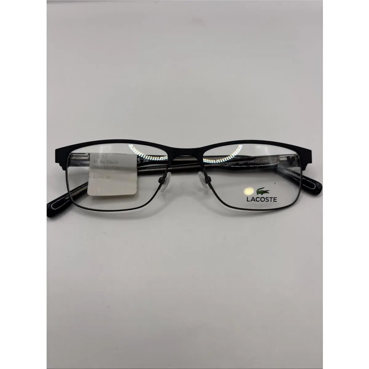 Lacoste L2217 001 Eyeglasses Frame Matte Black Size: 54-17-145
