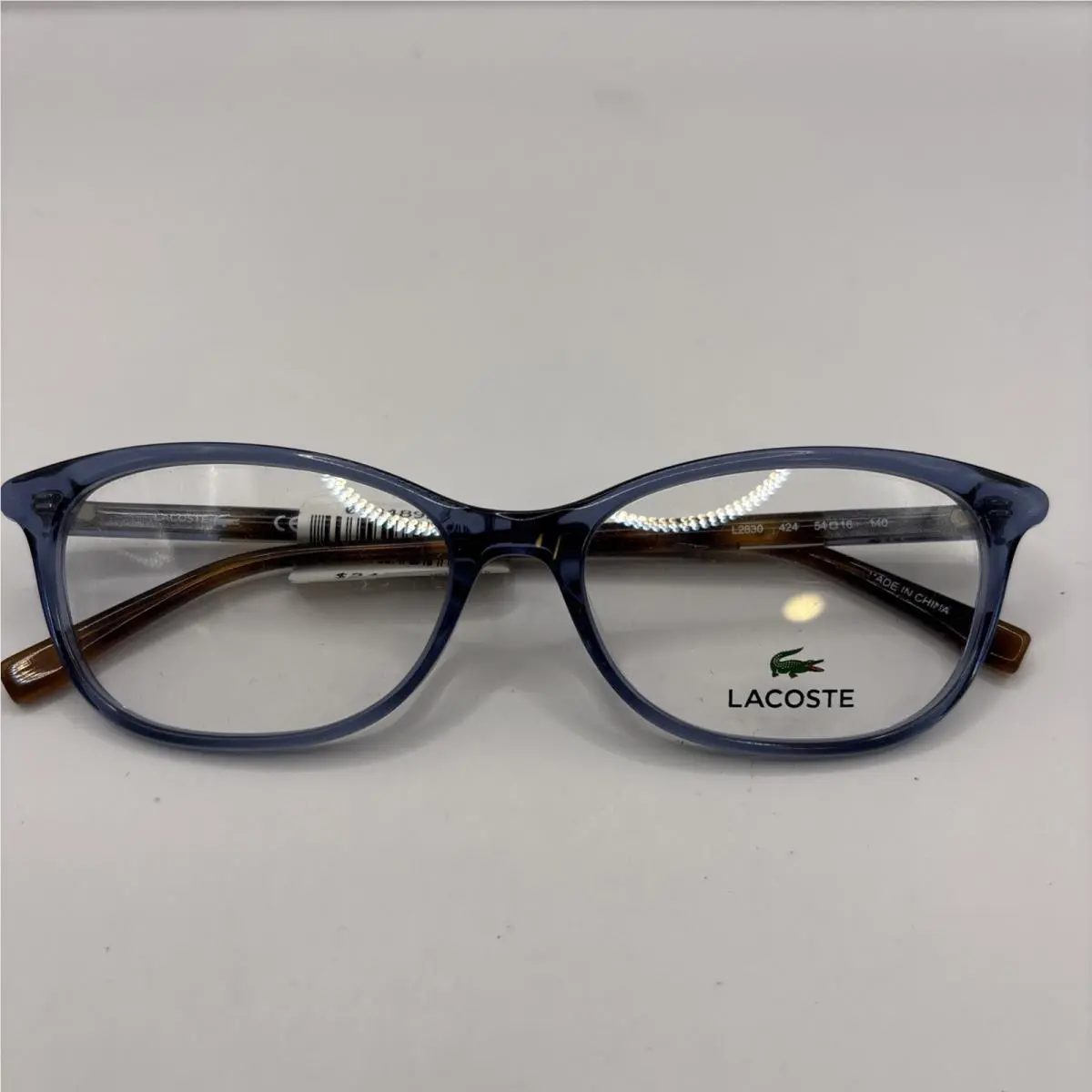 Lacoste Eyeglasses Frames Only L2830 424 Blue/brown 54-16-140 Plastic