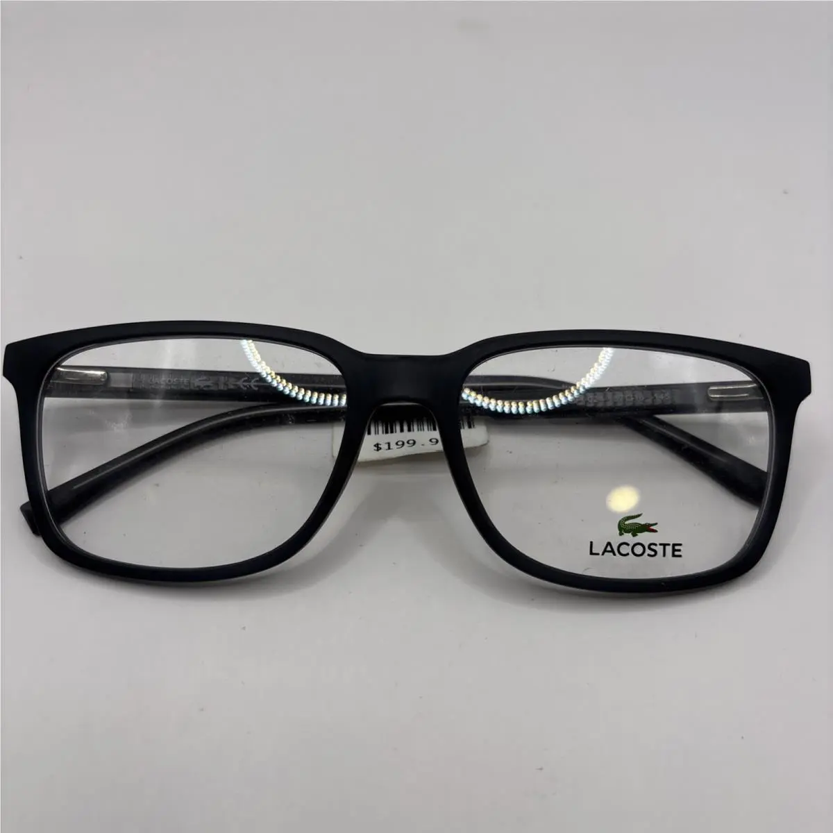 Lacoste L2859 024 Matte Black Rectangle Plastic Full Rim Designated Eyeglasses