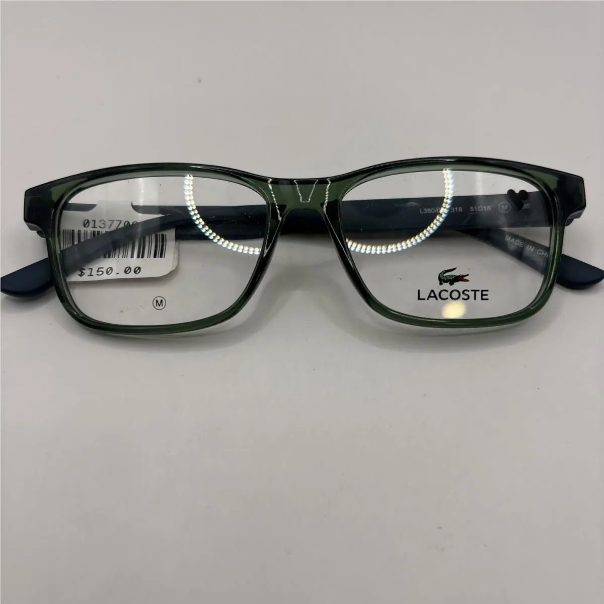 Lacoste L3804BMI 318 Blue Clear Green 51 16 135
