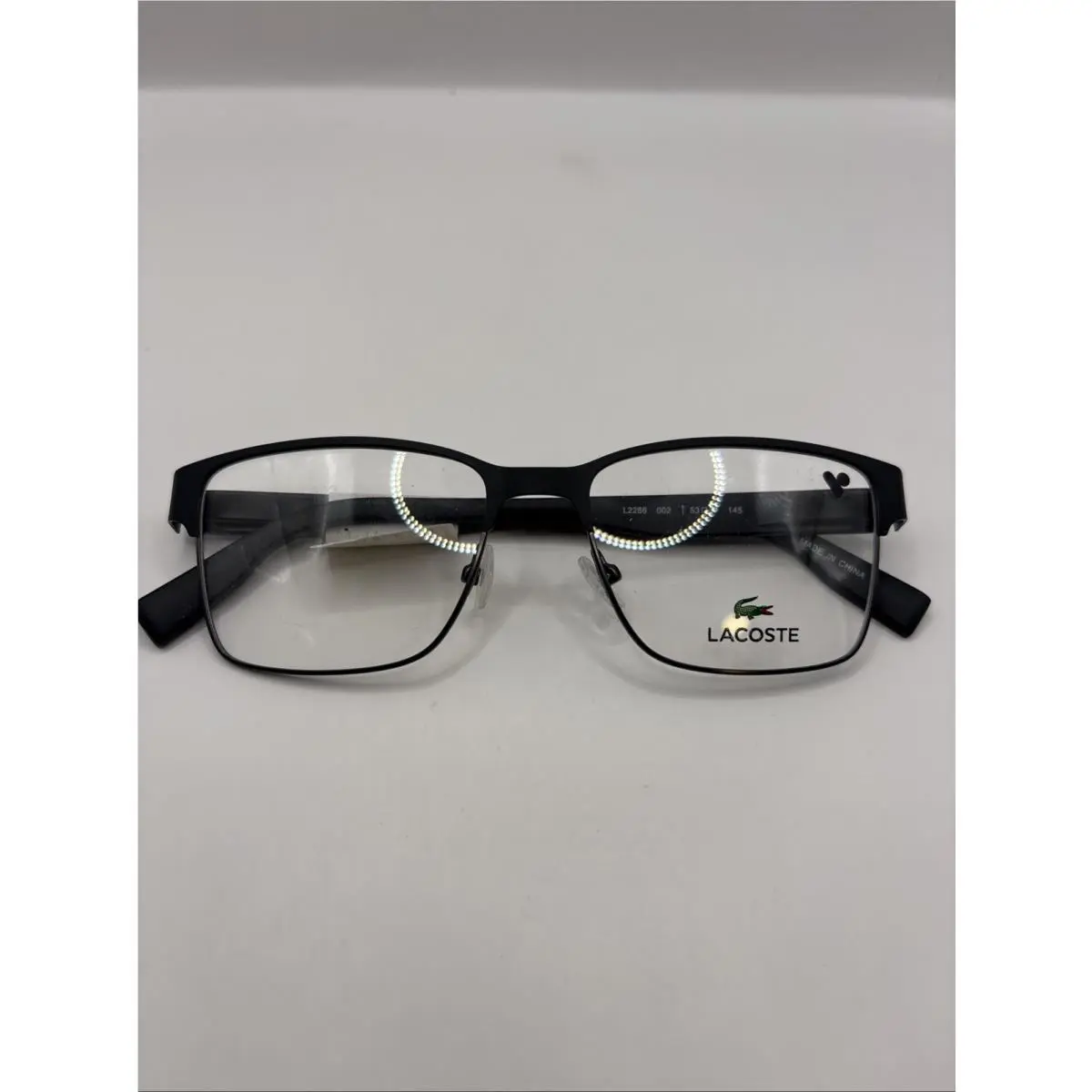 Lacoste L2707 002 Matte Black Men Rectangle Eyeglasses 53mm 15 145
