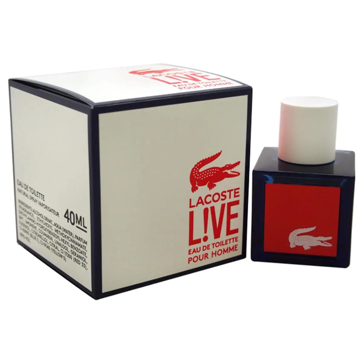 Lacoste Live by Lacoste Eau De Toilette Spray 1.3 oz For Men