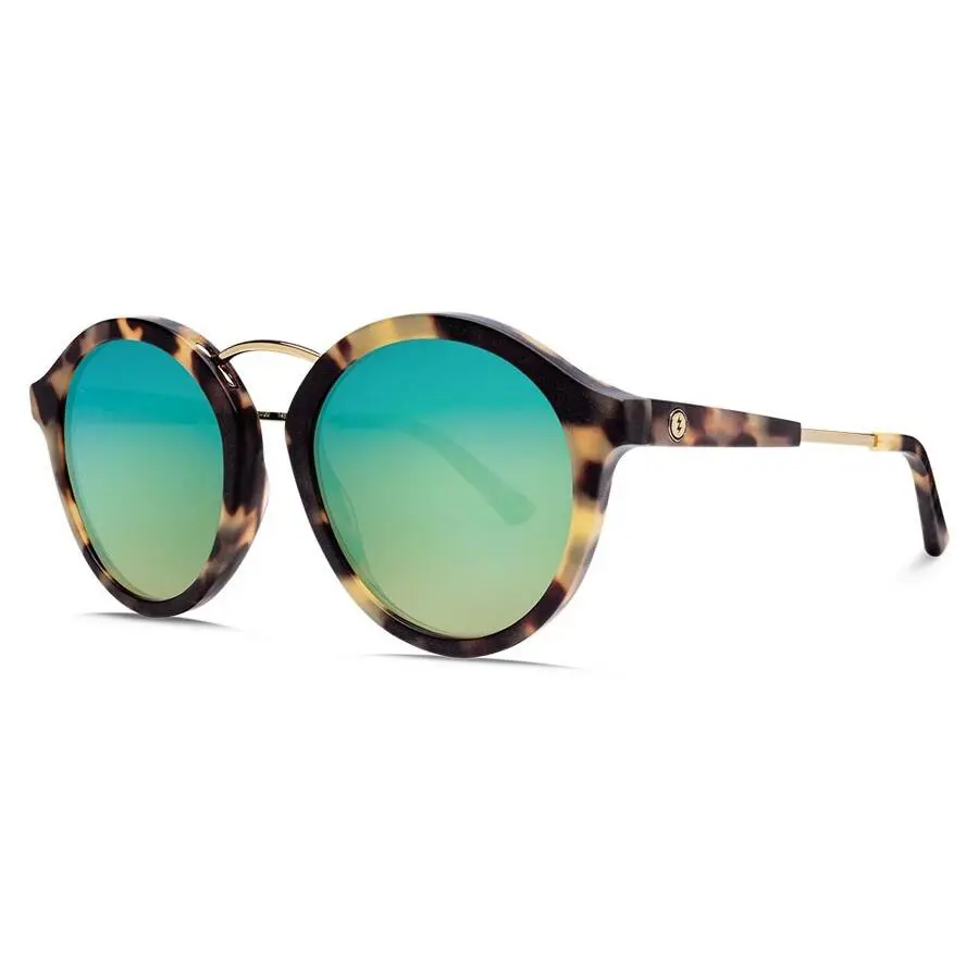 Electric Visual Mix Tape Pineapple Tortoise / Green Chrome Sunglasses EE16463535